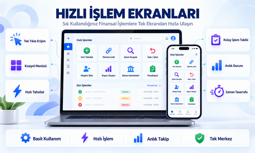 Hızlı İşlem Ekranları