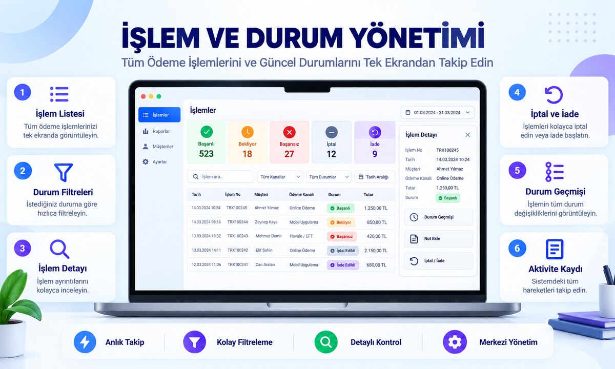 İşlem ve Durum Yönetimi