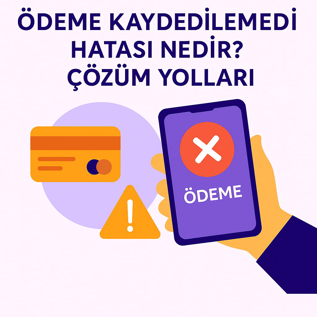 Ödeme Kaydedilemedi Hatasi Nedir? Çözüm Yollari