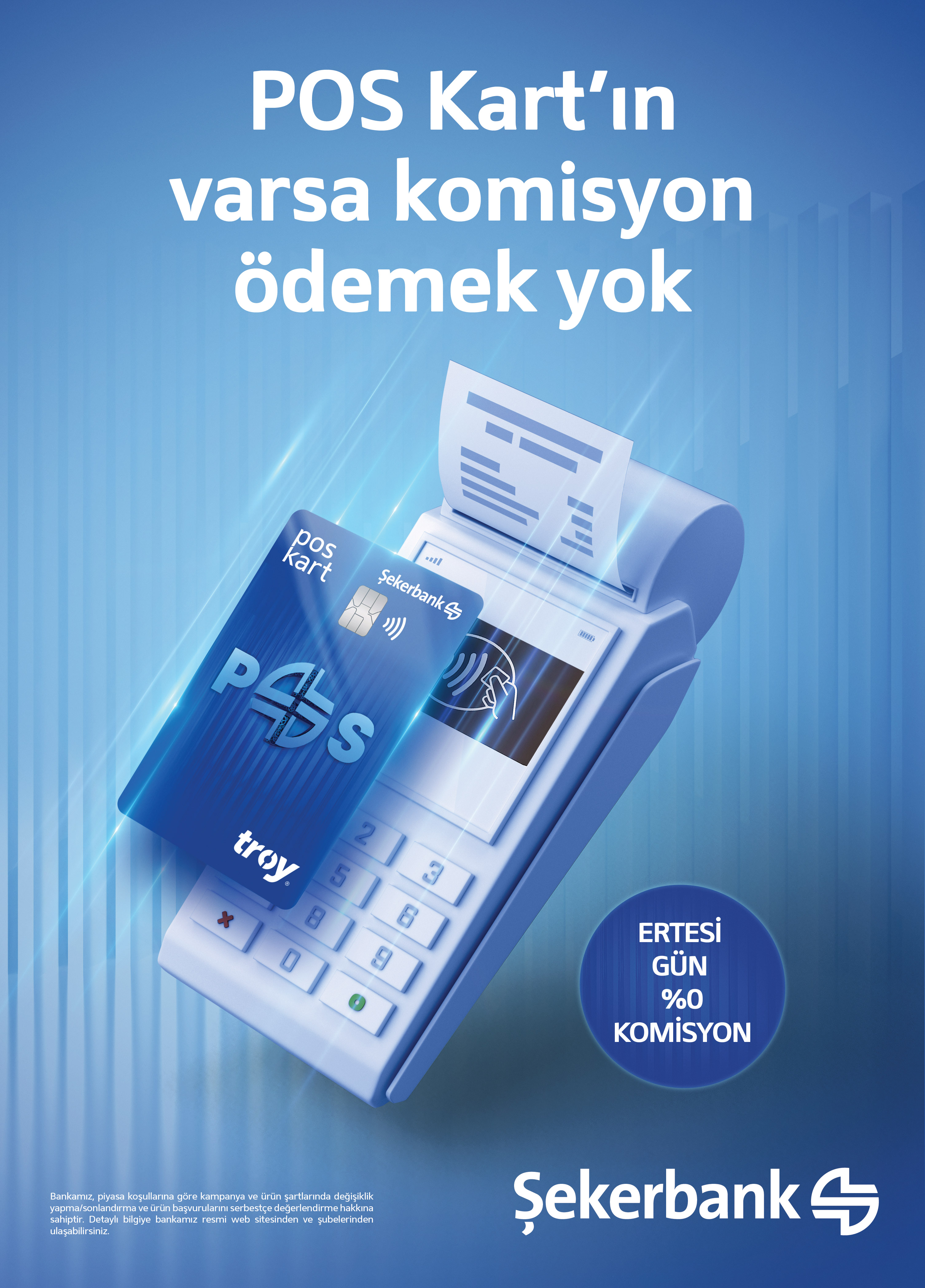 Şekerbank POS Kart ile Komisyonsuz Tahsilat